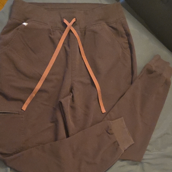 Figs Other - Figs Brown Jogger Scrub Pants with Brown Drawstring